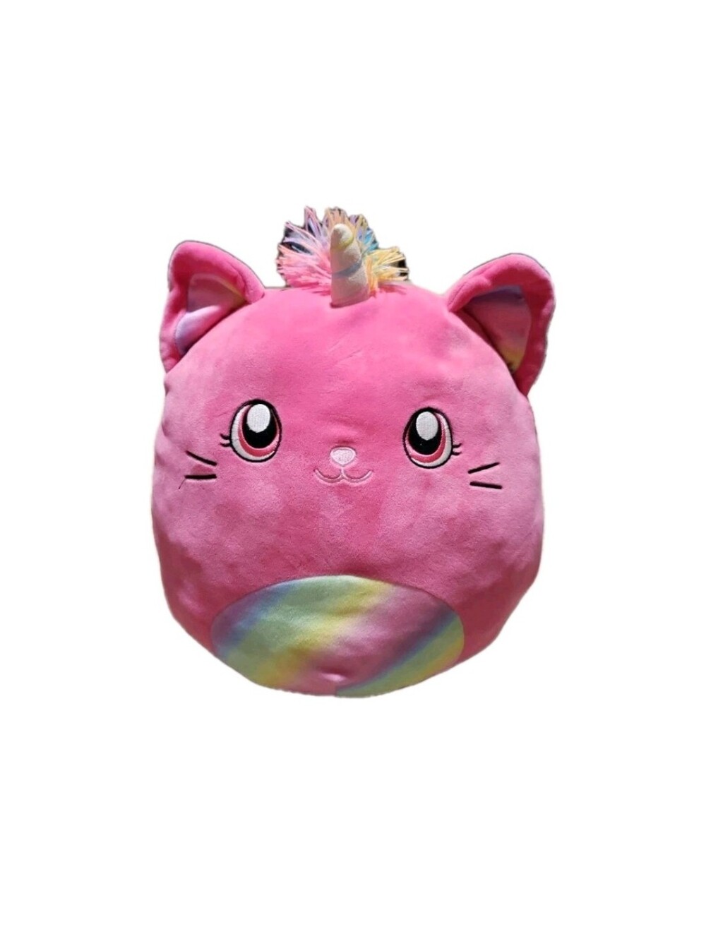 Squishmallow Lizette Caticorn Pink Rainbow 12"